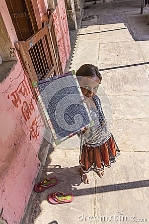 Girl in a village school in Mandawa, India