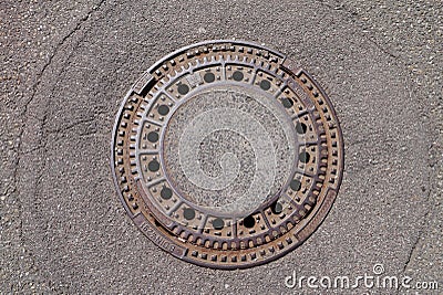 Manhole cover in Germany