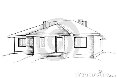 Manual Drawing Of The House Stock Photos - Image: 13183413