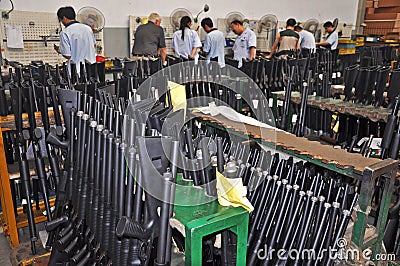 Manufacturing factory about shotguns