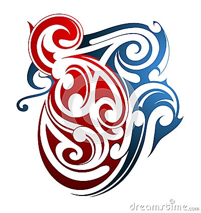 Maori tattoo shape