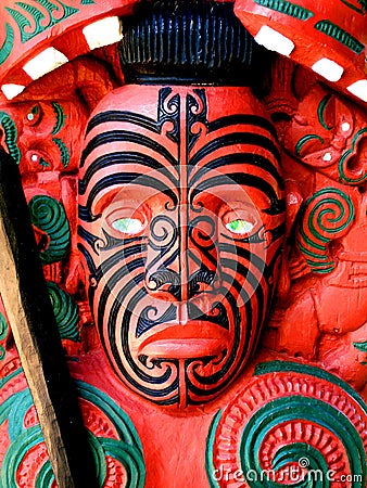 Maori Warrior Carving, New Zealand