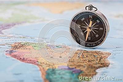 Map with Compass