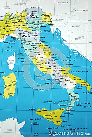 Map of italy