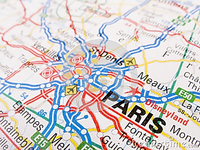 Map of Paris