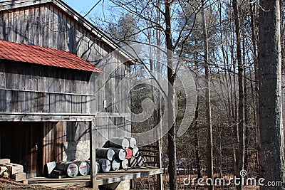 Maple sugar shack in Whitehall,NewYork,March,2013