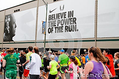Marathon Runners Racing in Eugene, OR