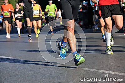 Marathon running race