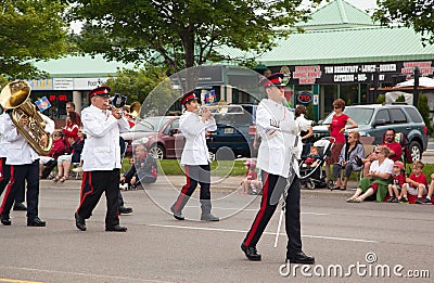 Marching band of The Governor General s Horse Guards during the Canada Day Parade