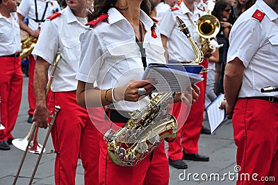 Marching band in Italy