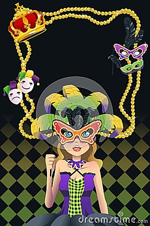 Mardi Gras Background Stock Photography - Image: 30625922