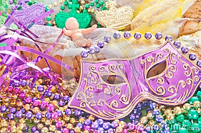 Mardi gras king cake