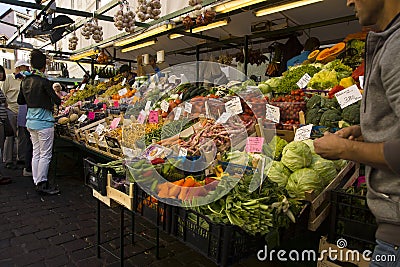 Market in Bolzano, Italy