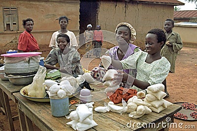 Market Women with their merchandise