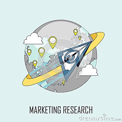 Marketing research concept