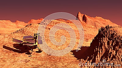 Mars rover on Mars