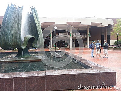 Marshall Univesity Memorial Fountain and Memorial Student Center