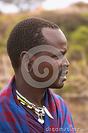 Masai chief warrior
