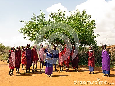 Masai people welcome song