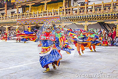 Masked dancers