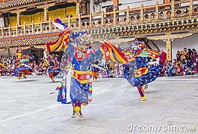 Masked dancers