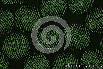 Material in green circles, a background