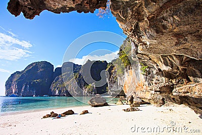 Maya Bay of Phi Phi island in Thailand