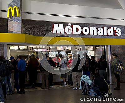 McDonalds at the airport