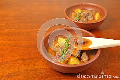 Meat stew with potatoes