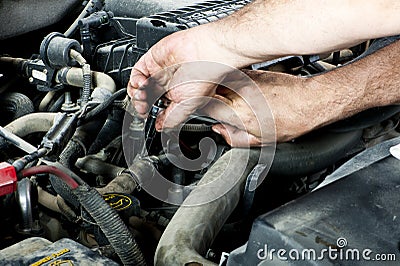 Mechanic with tools