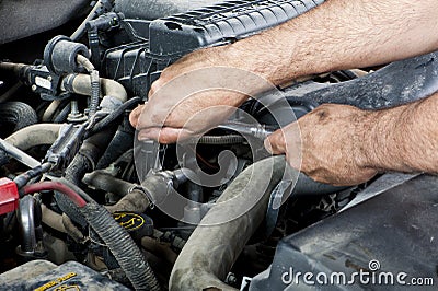 Mechanic with tools