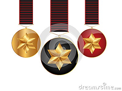 Medals ribbons