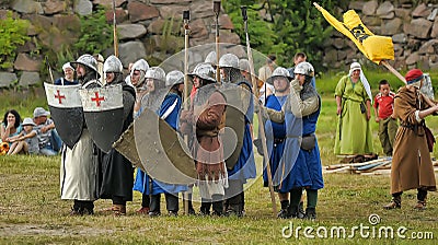 Medieval battle of the 13th century