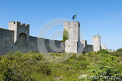 The medieval City wall of Visby