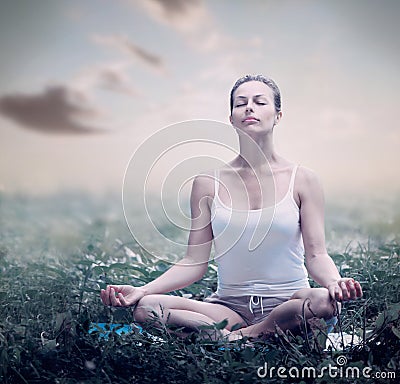 Meditation Woman. Yoga