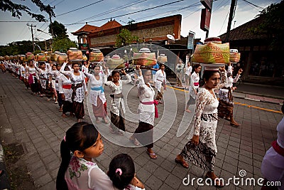 Melasti Ritual on Bali