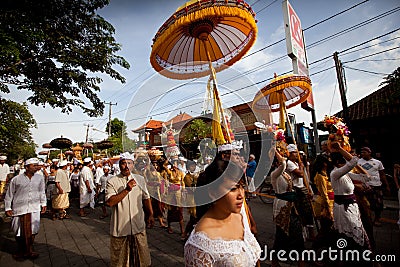 Melasti Ritual is performed before Nyepi
