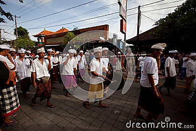 Melasti Ritual is performed before Nyepi