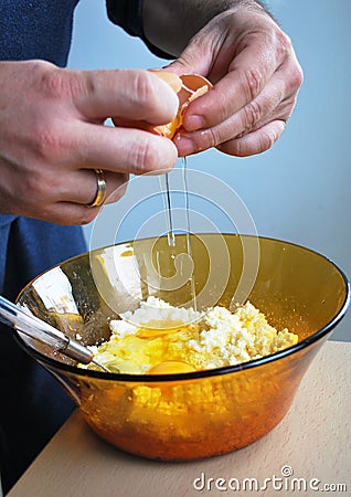 Men cooking food