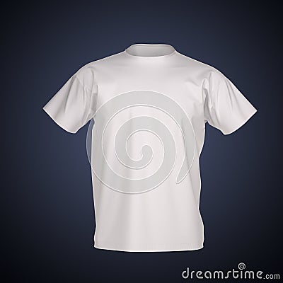 Men s T-shirt Isolated with clipping path