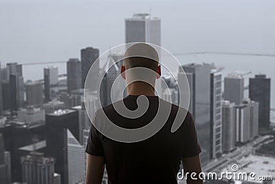 Men standing on the rooftop