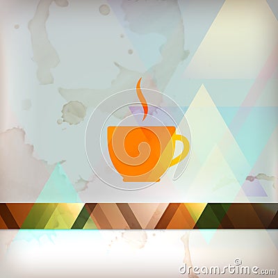Menu design with coffee