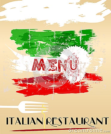 Menu for italian restaurant,