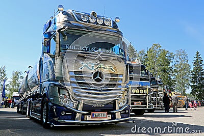 Mercedes-Benz Actros Xtar Tanker Truck in a Show