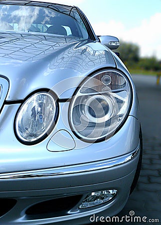 Mercedes car front lights