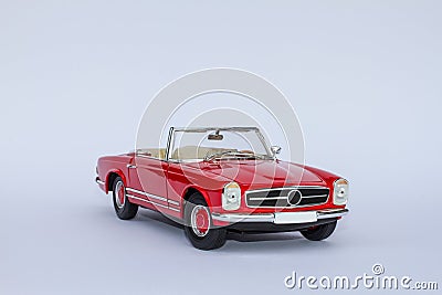 Mercedes 280SL convertible model car