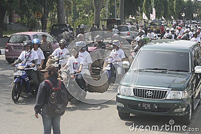 MERCHANT MOBILE CAMPAIGN FOR PRESIDENT OF INDONESIA ELECTION