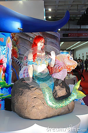 Mermaid in the International high-tech expo