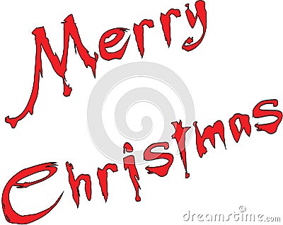 Merry Christmas writen in English