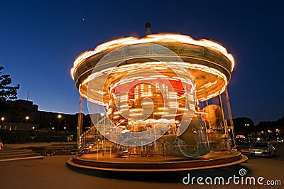 Merry-go-round in Motion
